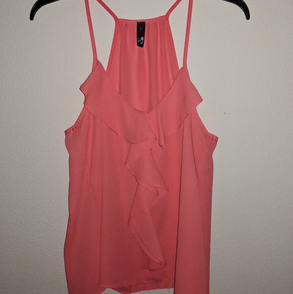 Coral blouse/camisole
